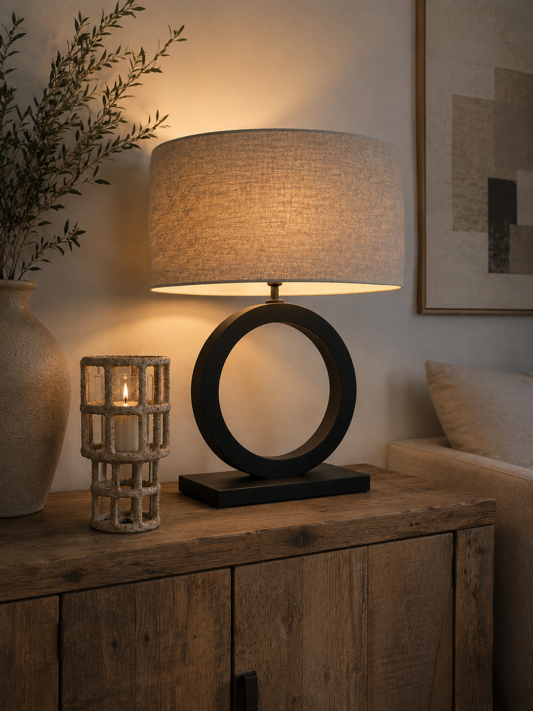 LAMPE À POSER RONDE