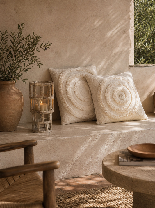 COUSSIN TUFTÉ CERCLE 60X60